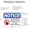 Signmission Reclaimed Water In Use Do Not Sign With Symbol, 5 in W x Rectangle, Vinyl Decal OS-2PACK-NS-D-35-L-17997 - alternate 3